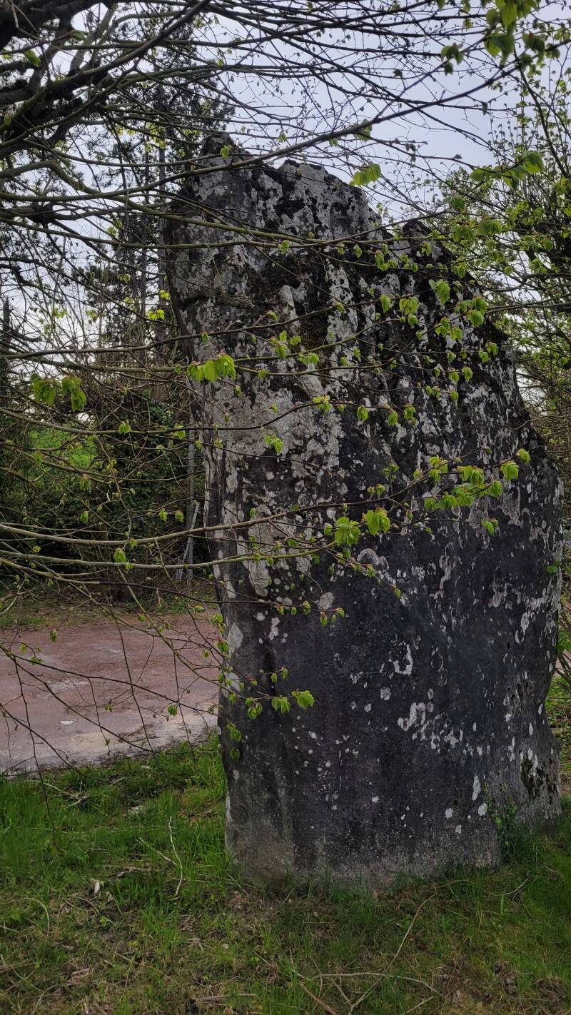 Le menhir de la Pierre Droite