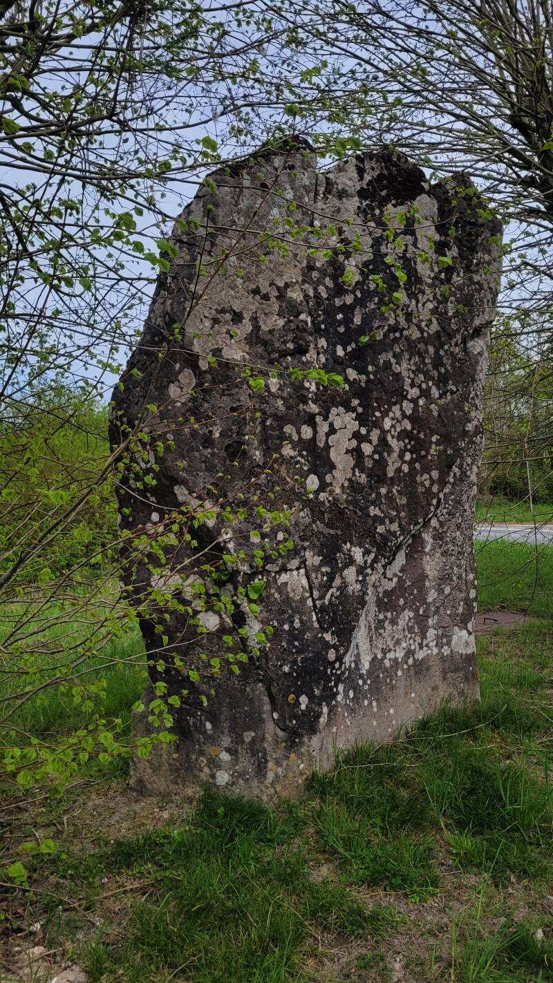 Le menhir de la Pierre Droite
