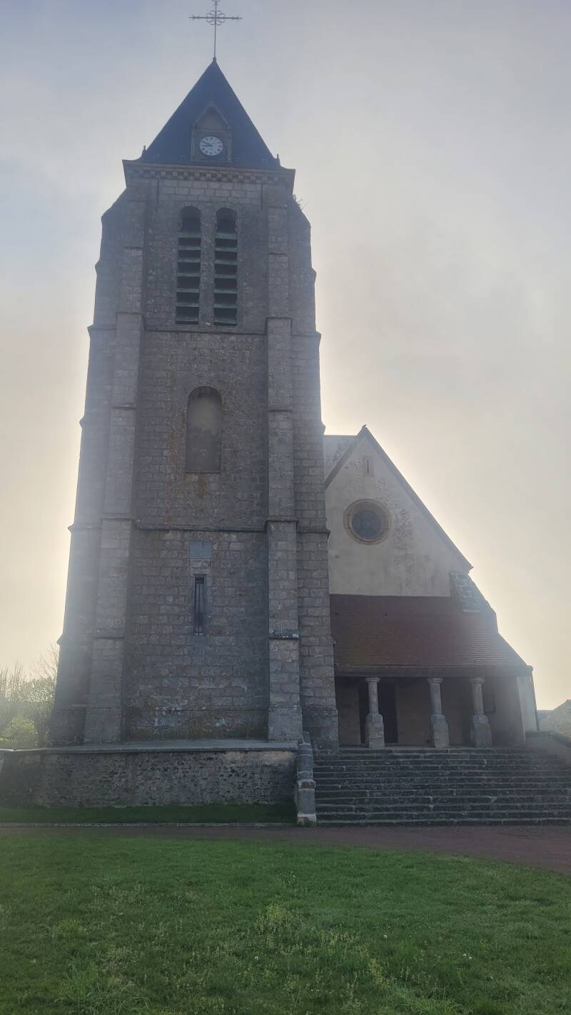 L'église Saint-Germain à Bombon