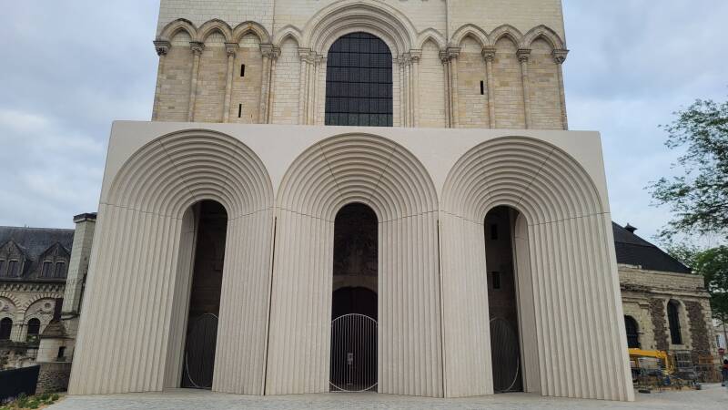 Le portail de la cathédrale d'Angers