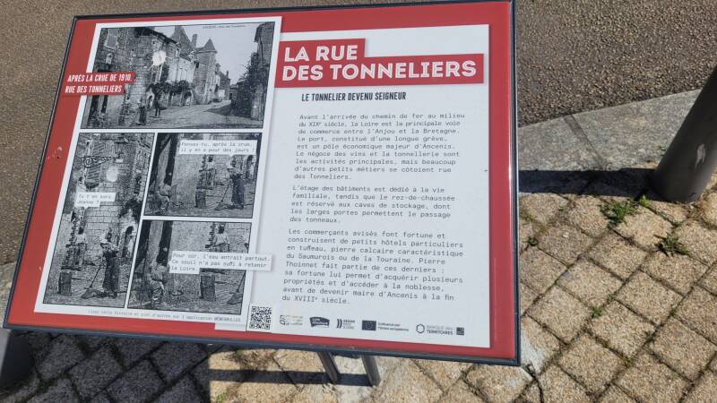 La rue des Tonneliers à Ancenis