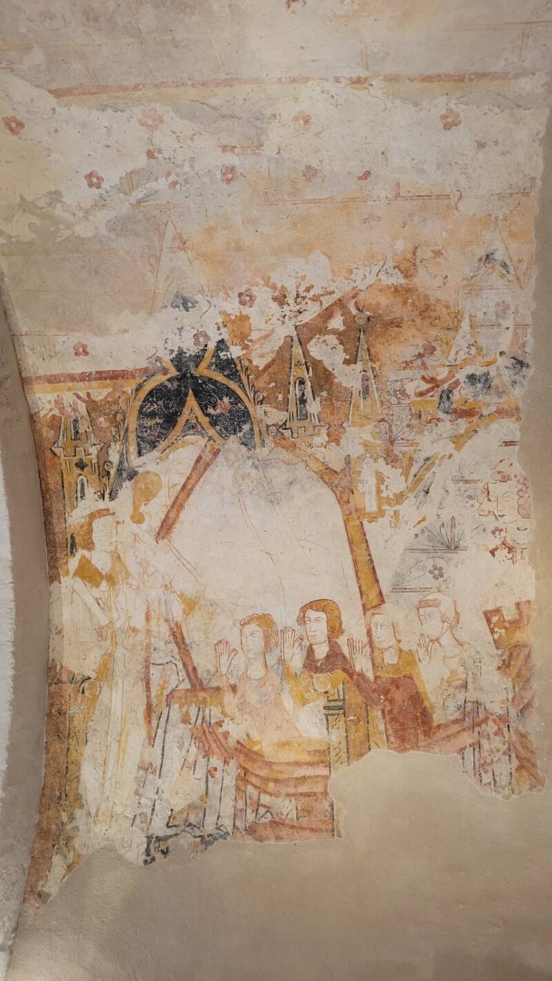 Les fresques médiévales de l'église Saint-Sauveur