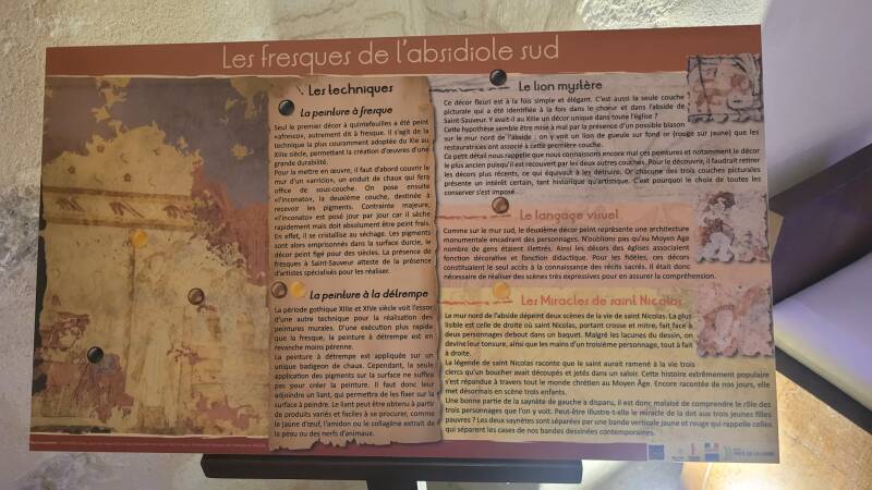 Les fresques médiévales de l'église Saint-Sauveur