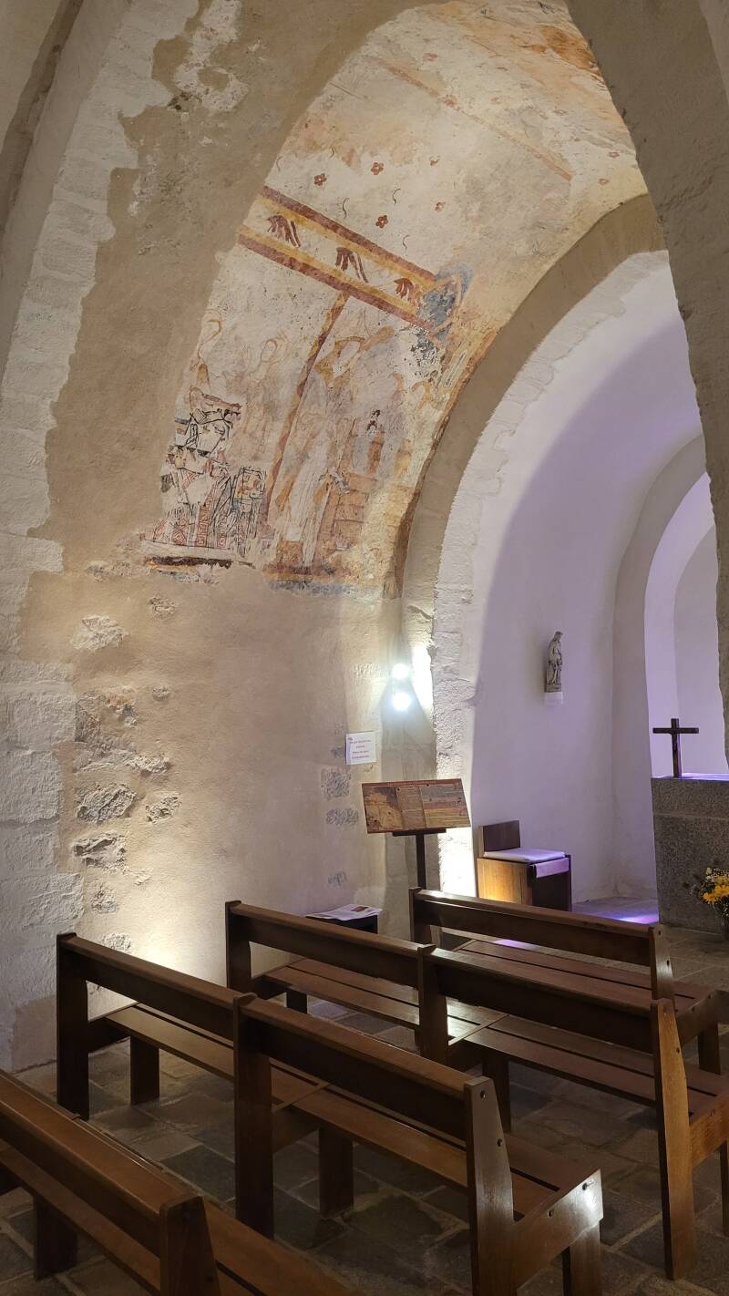Les fresques médiévales de l'église Saint-Sauveur