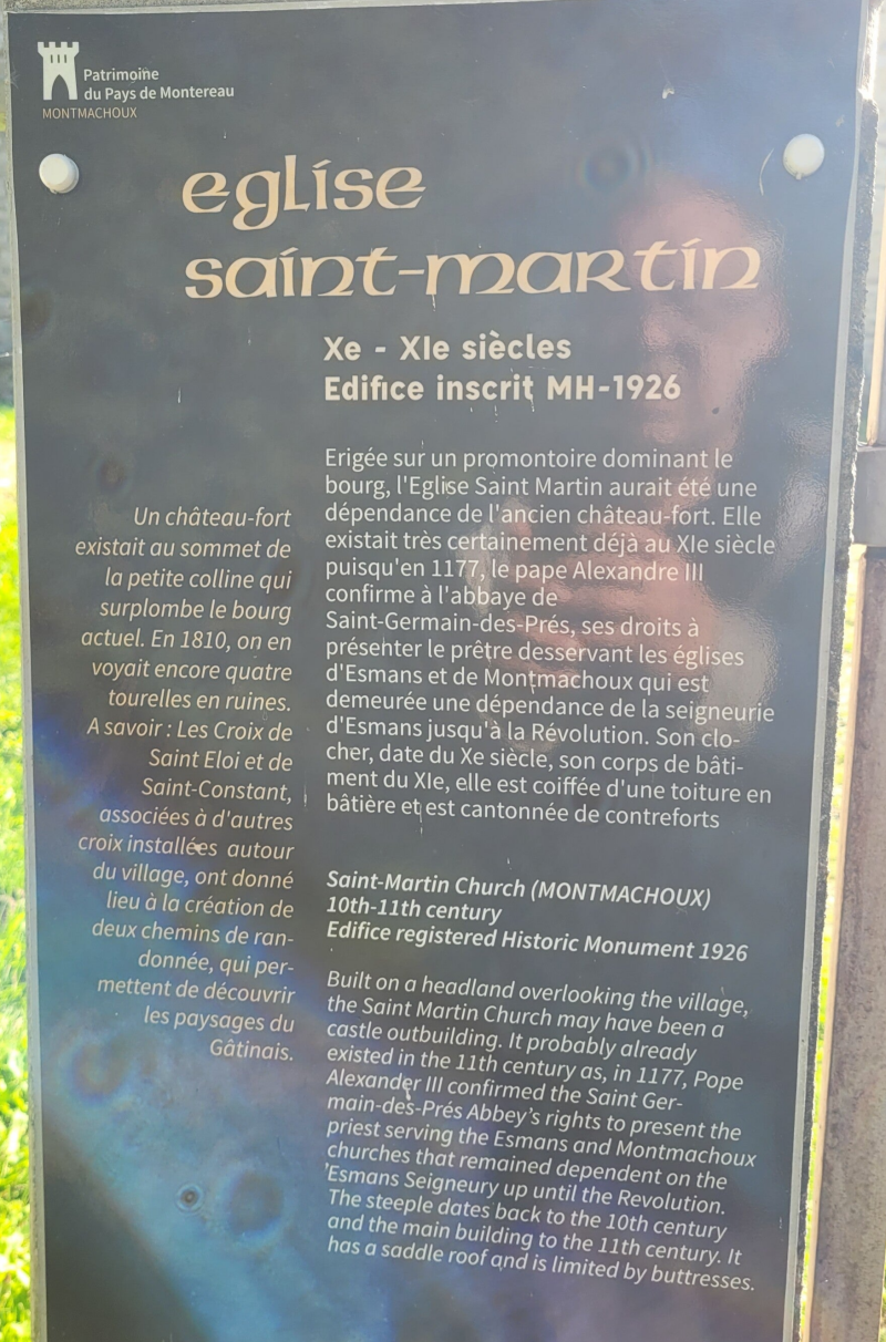 Église Saint-Martin à Montmachoux