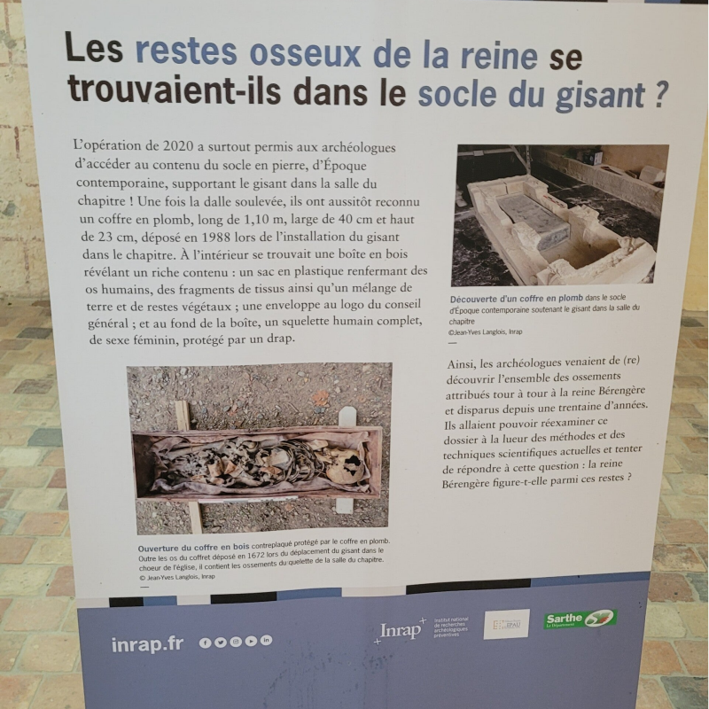 Le gisant de la reine Bérengère de Navarre