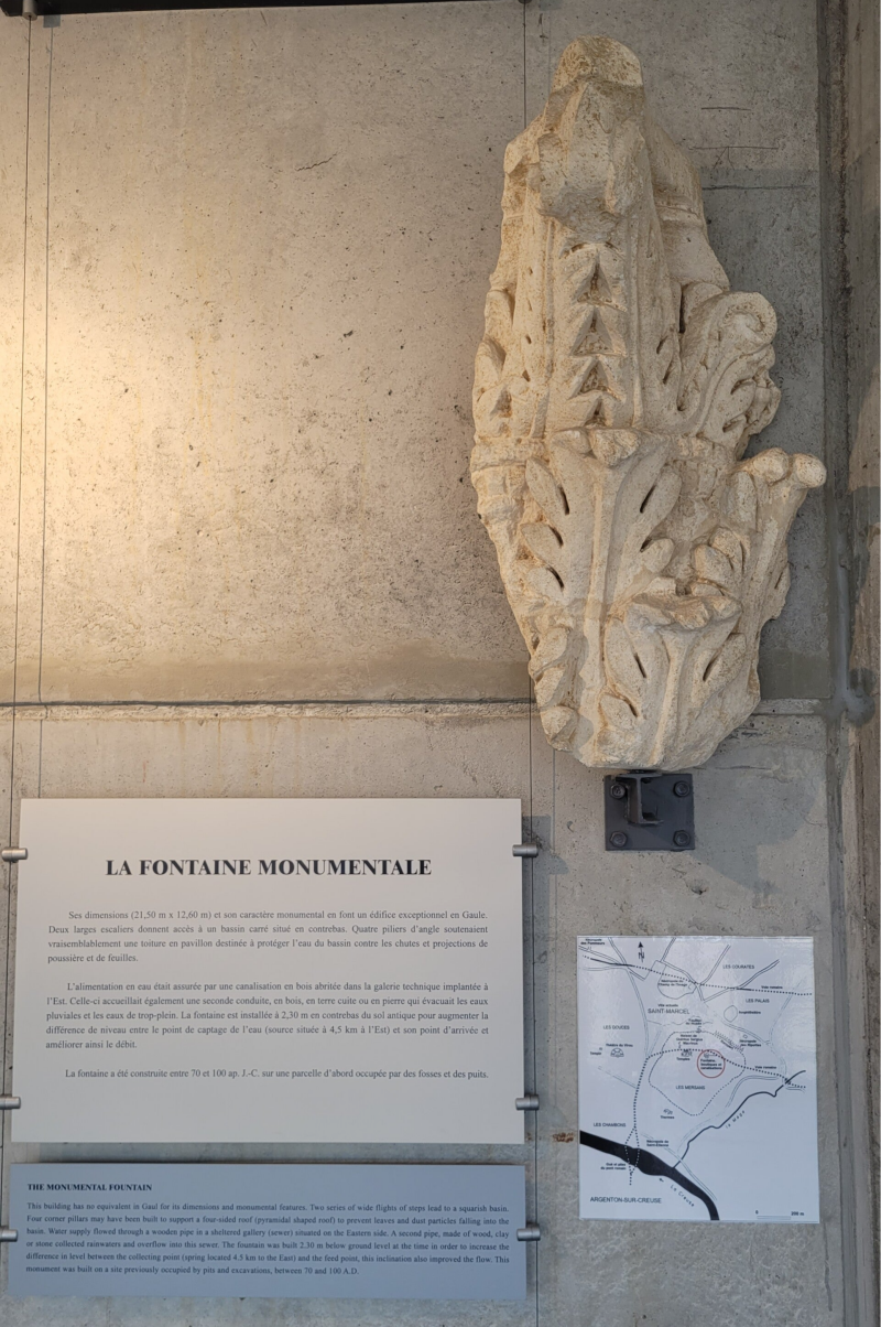 La fontaine monumentale d'Argentomagus