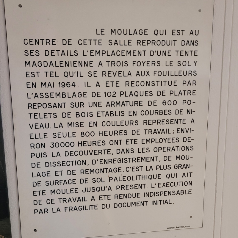 Un site paléolithique dans le château