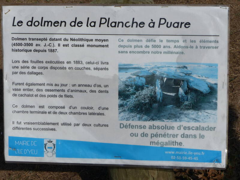 Le dolmen de la Planche-à-Puare