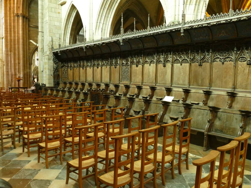 Les stalles de la cathédrale Saint-Paul-Aurélien