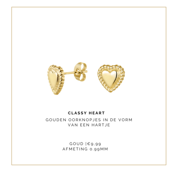 Classy Heart oorbellen