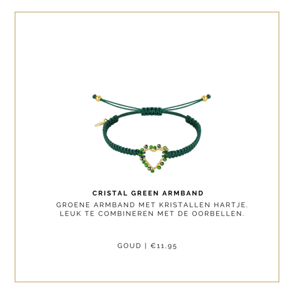 Cristal Green armband