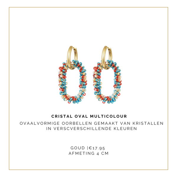 Cristal Oval Multicolour