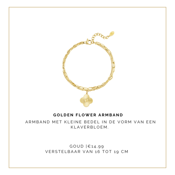 Golden Flower armband