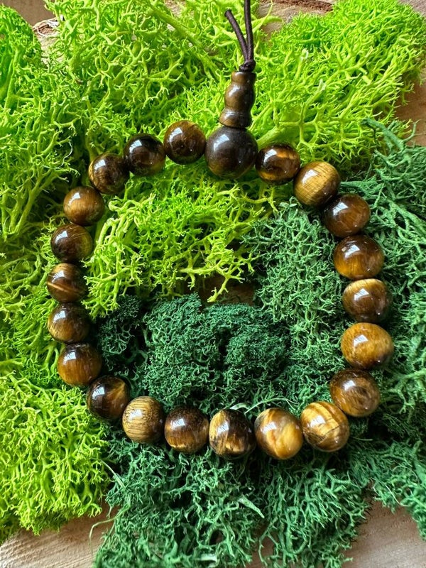 Tijgeroog kogelarmband