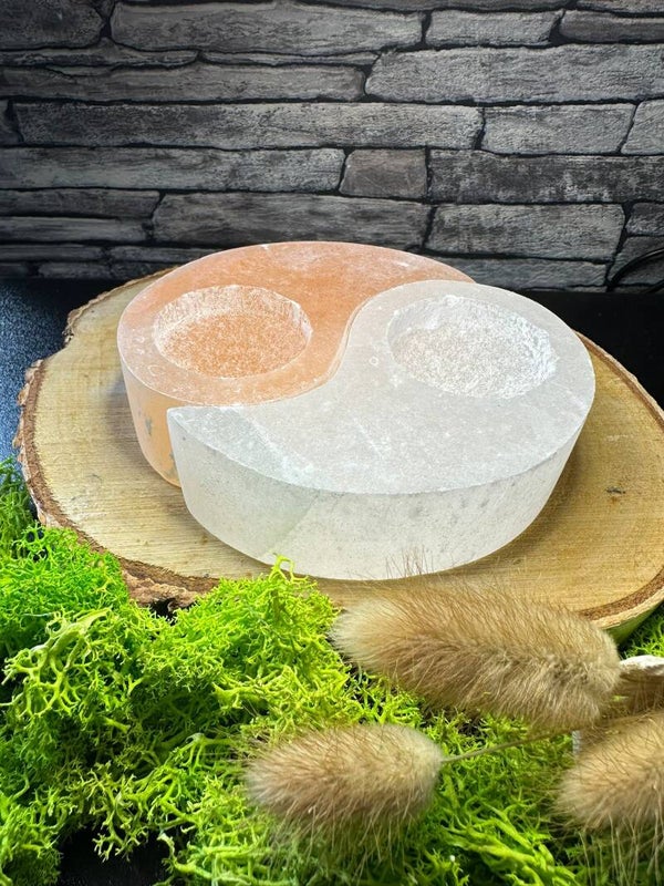 ying jang waxinelichtjes houder