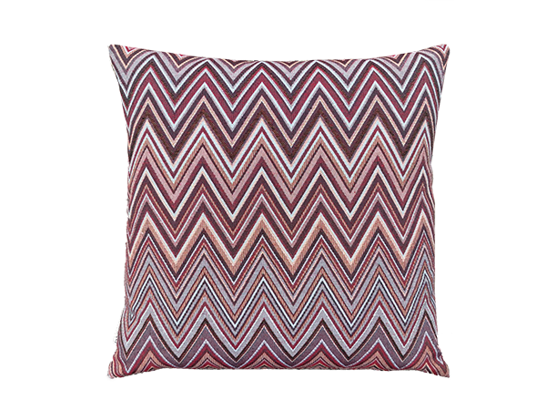 Kussen Brindisi bordeaux brede ZigZag