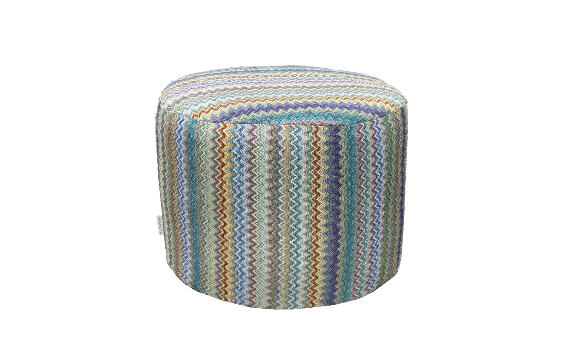 Poef Turijn groen/blauw