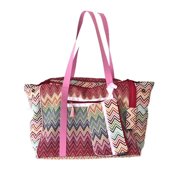 Exclusieve Strandtas/Shopper Venetië roodmulti