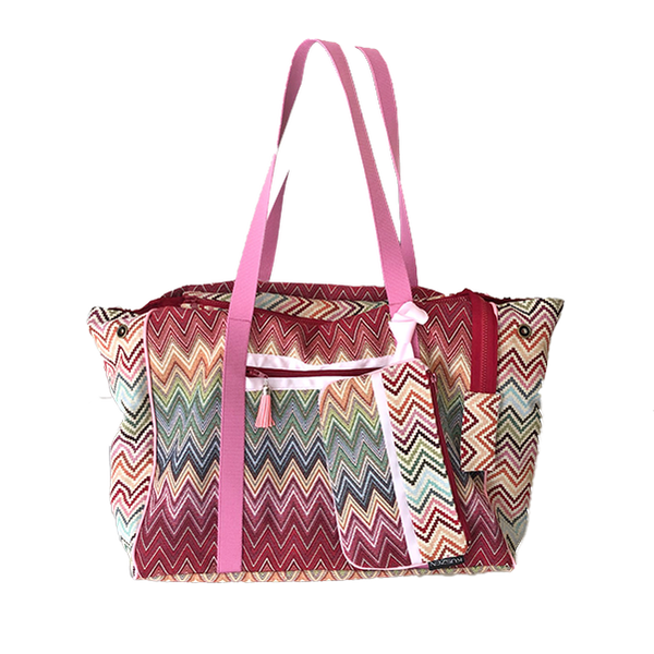 Exclusieve Strandtas/Shopper Venetië roodmulti