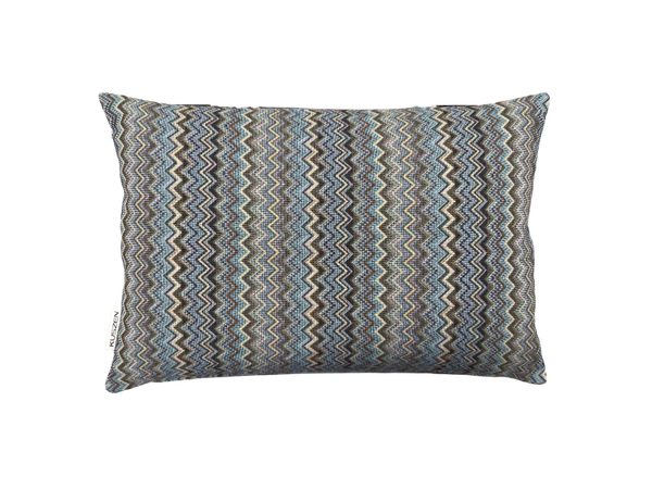 Kussen ZigZag Barcelona grijs/blauw