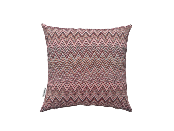 Kussen Brindisi terra/zalm smalle ZigZag