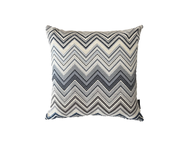 Kussen ZigZag BLACK LABEL Istanboel blauw/ecru