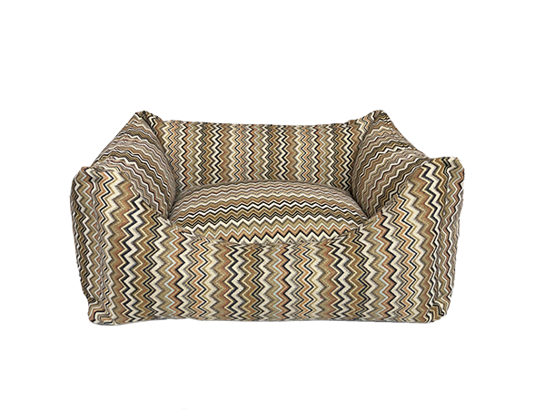 Hondenmand Madrid oker smalle ZigZag