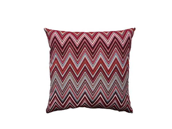 Kussen Napels rood brede ZigZag