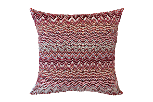 Kussen Napels rood smalle ZigZag