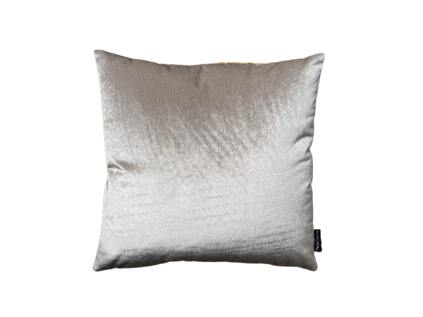 Kussen BLACK LABEL Velvet Trento Grijs-Beige