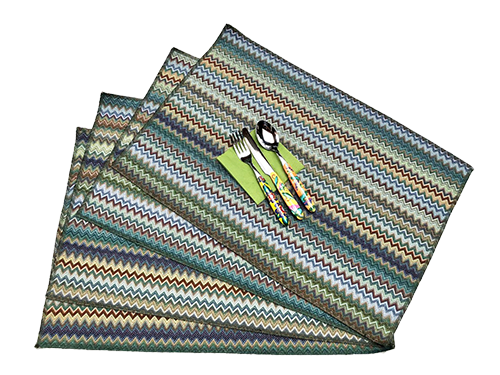 Placemats Turijn groen/blauw