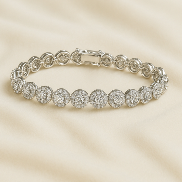 Sparkling silver bracelet