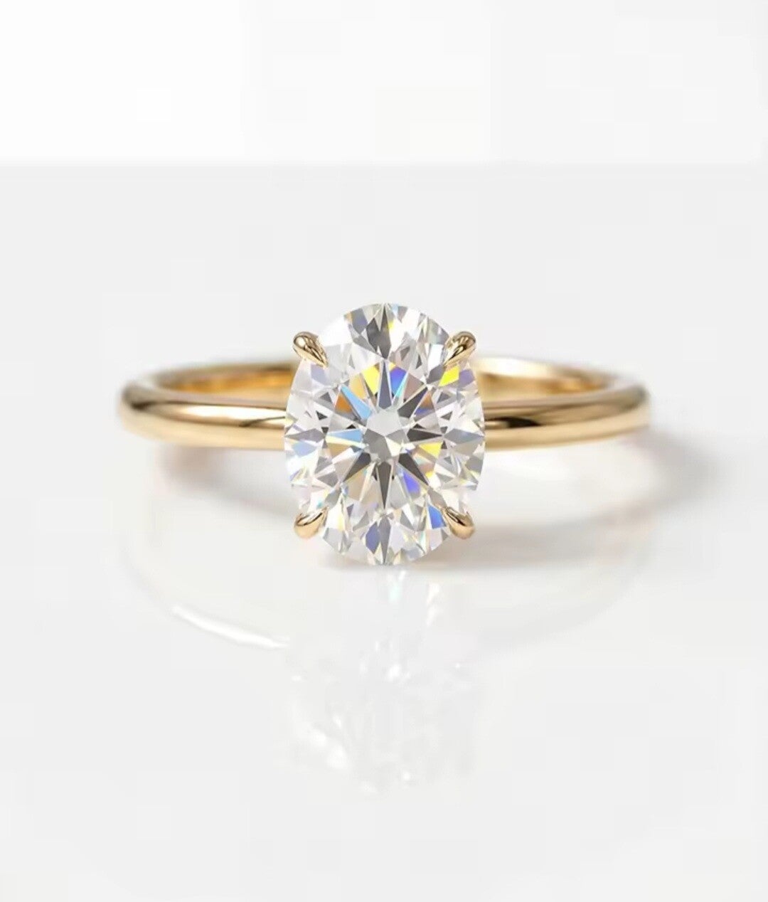 Moissaniet ring goud