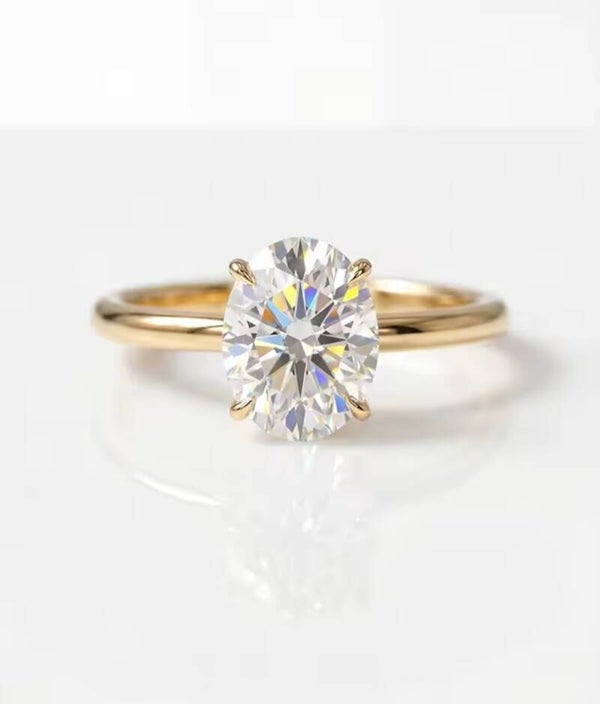 Moissaniet ring goud