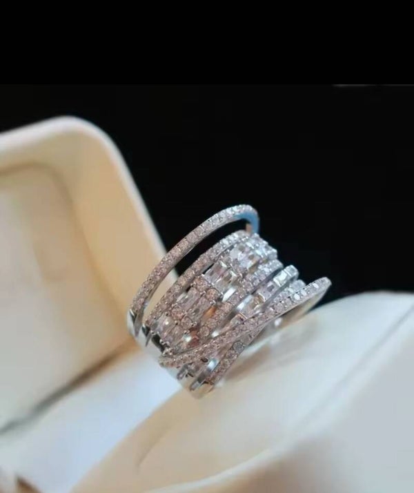 Chunky silver ring