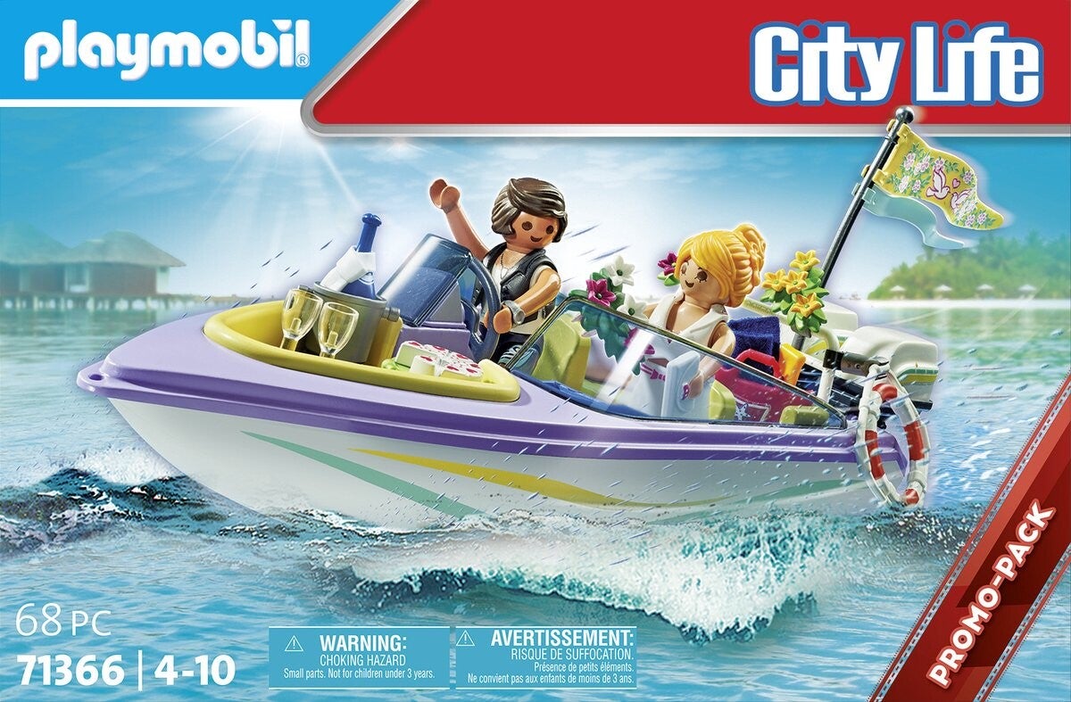 Playmobil City Life 71366 “Honeymoon Speedboat Trip”  – Romantiek op het water
