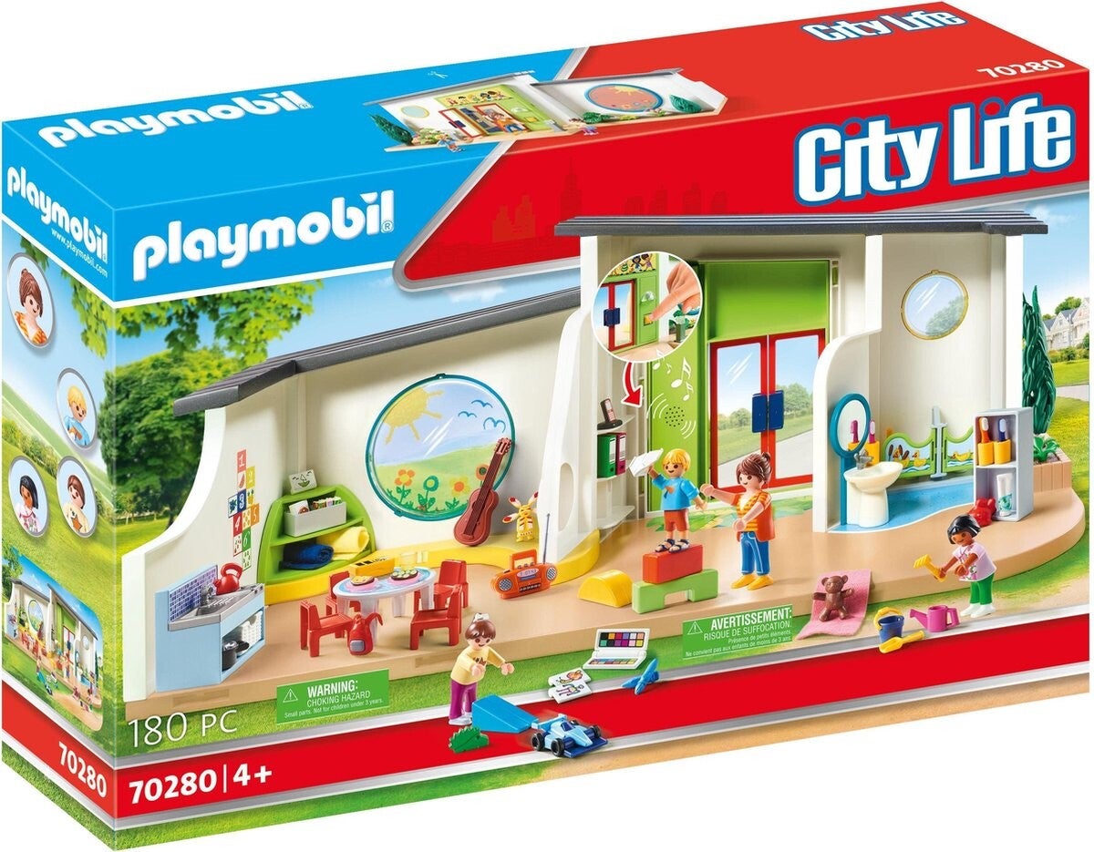 Playmobil City Life 70280 Kinderdagverblijf ‘De Regenboog’ – De gezelligste opvangplek voor jouw kleine wereldbouwer