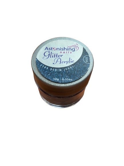 Astonishing Nail Acryl Glitters #103 Denim Jeans