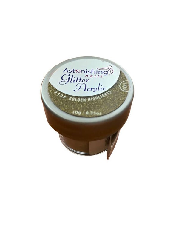 Astonishing Nail Acryl Glitters #108 Golden Highlights