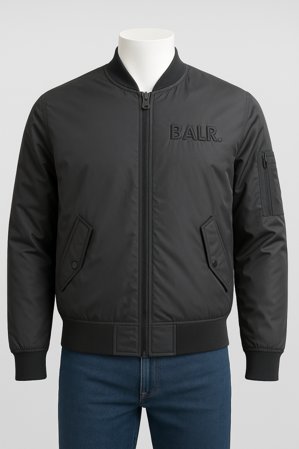 BALR. Soft Touch Bomber Jacket – Dark Anthracite (M/L)