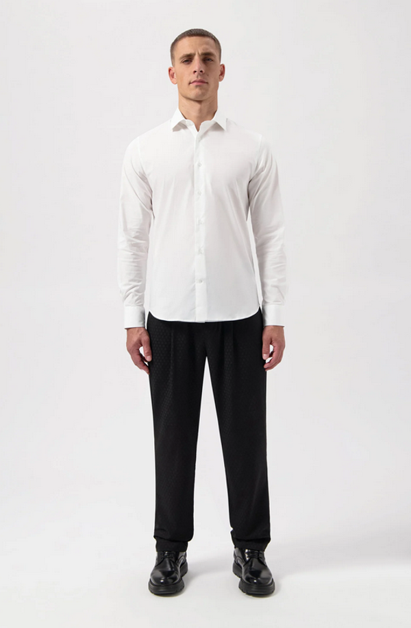 BALR. Hex-Series Slim Shirt – Bright White (M)