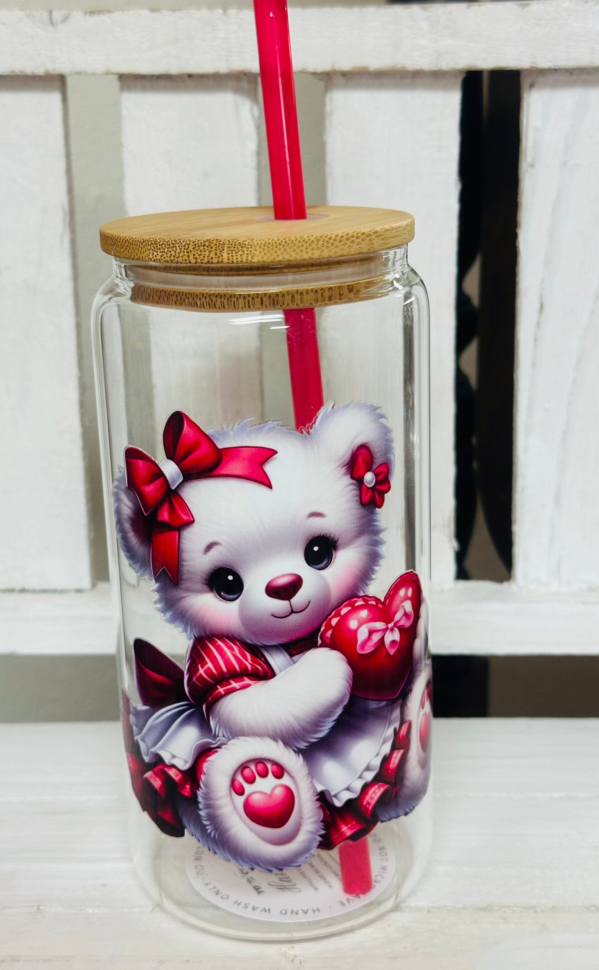 VALENTINES 20oz GLASS TUMBLER