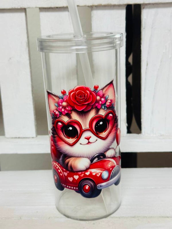 VALENTINES KIDS PLASTIC CUP