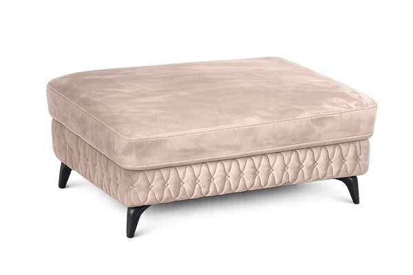SOFOLOGY STATIC DESIGNER FOOTSTOOL – BEAUMONT LINEN LOOK CHENILLE MINK