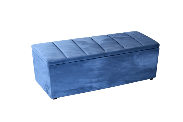 VERY HOME NEW DAKOTA STORAGE OTTOMAN IN BLUE