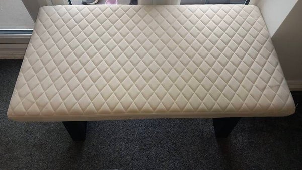 Wren Velvet Dining/ End Of Bed Bench – Stylish Upholstered Seating In Beige