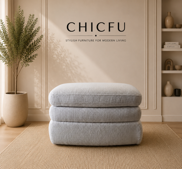 Genuine DFS Cream 3-Tier Ottoman – Ex-Display
