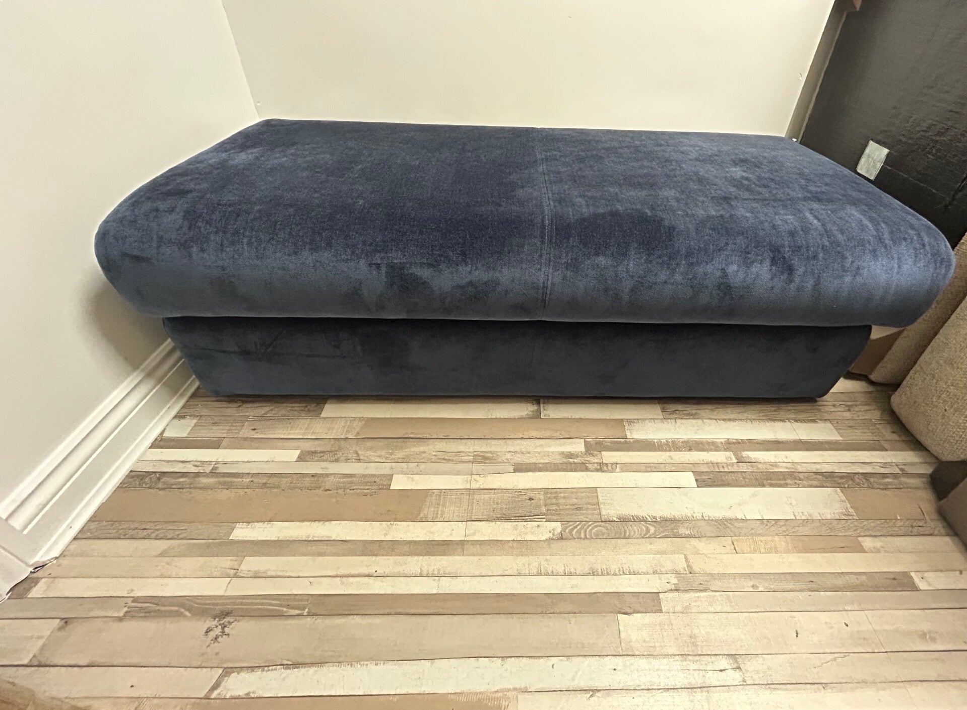 Blue Footstool/Ottoman DFS