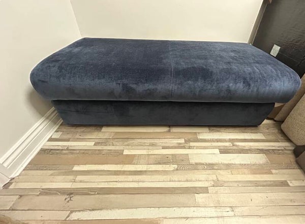 Blue Footstool/Ottoman DFS